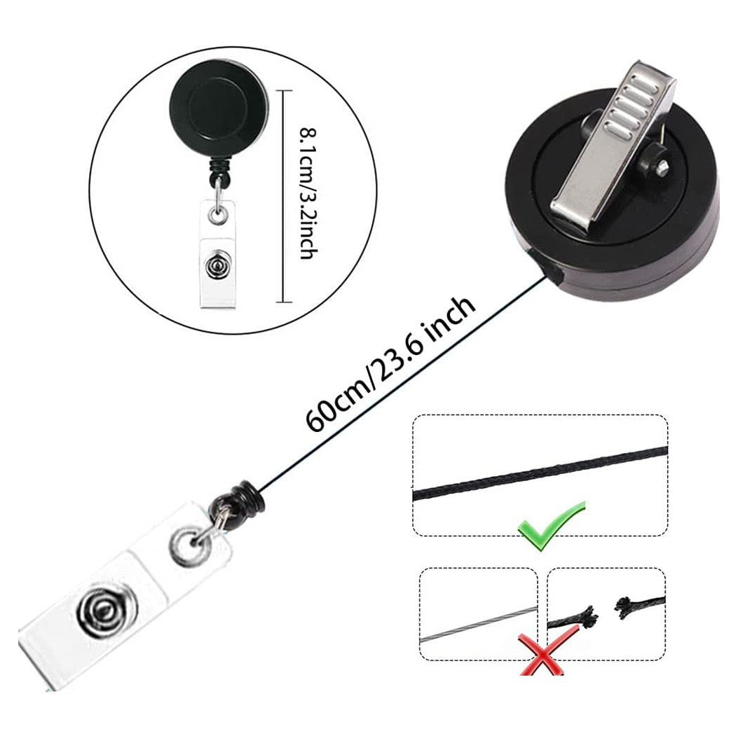 【C313】🔥7.3-Restock🔥 ABS Not Beadable Badge Reel For DIY