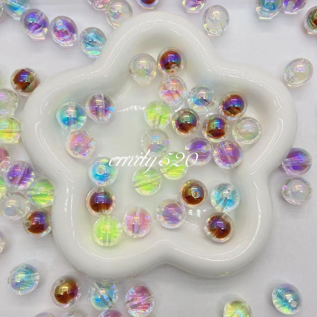 【U006】⭕Acrylic UV Beads 16MM Colors Mix