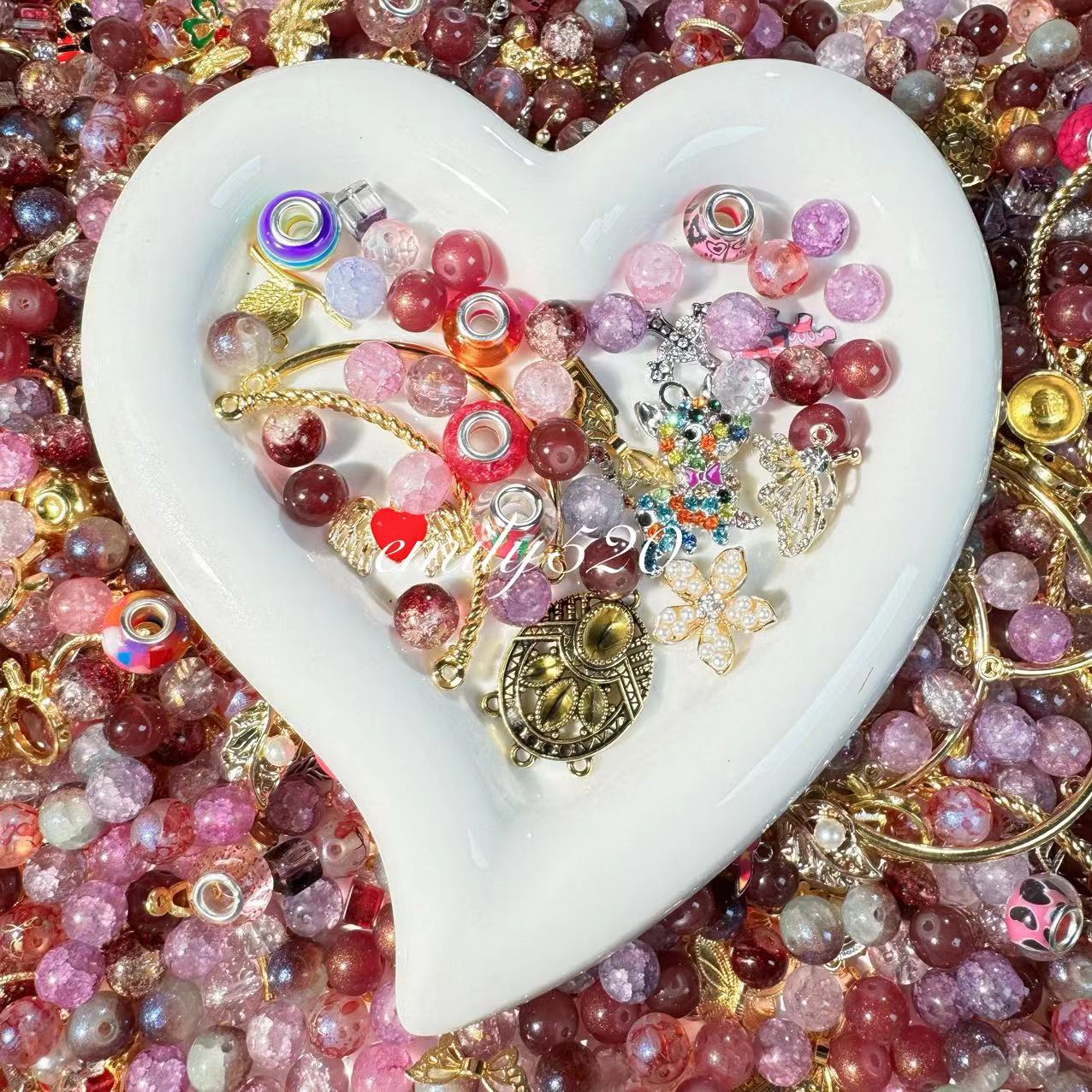 【A004】❤️‍🔥Sales！50%OFF❤️‍🔥 Diy Glass Bead Mix for Bracelet