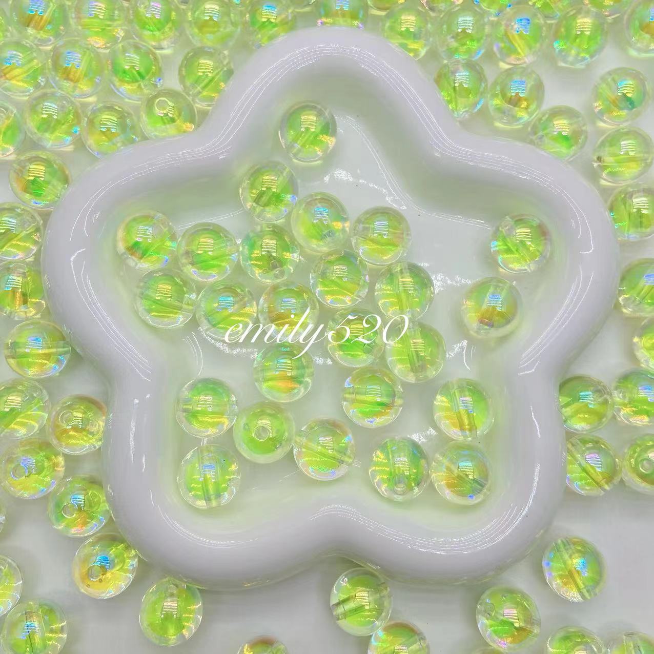 【U006】⭕Acrylic UV Beads 16MM Colors Mix