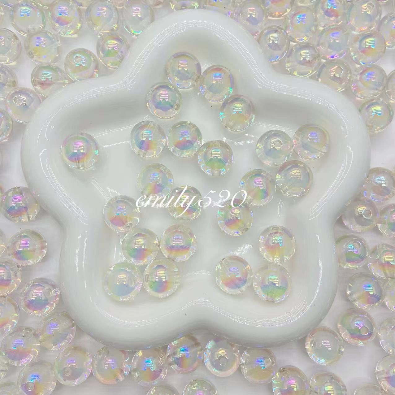 【U006】⭕Acrylic UV Beads 16MM Colors Mix