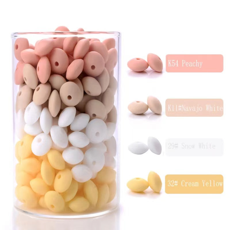 【U002】☀️12 mm Silicon beads 22 colors mixed for diy