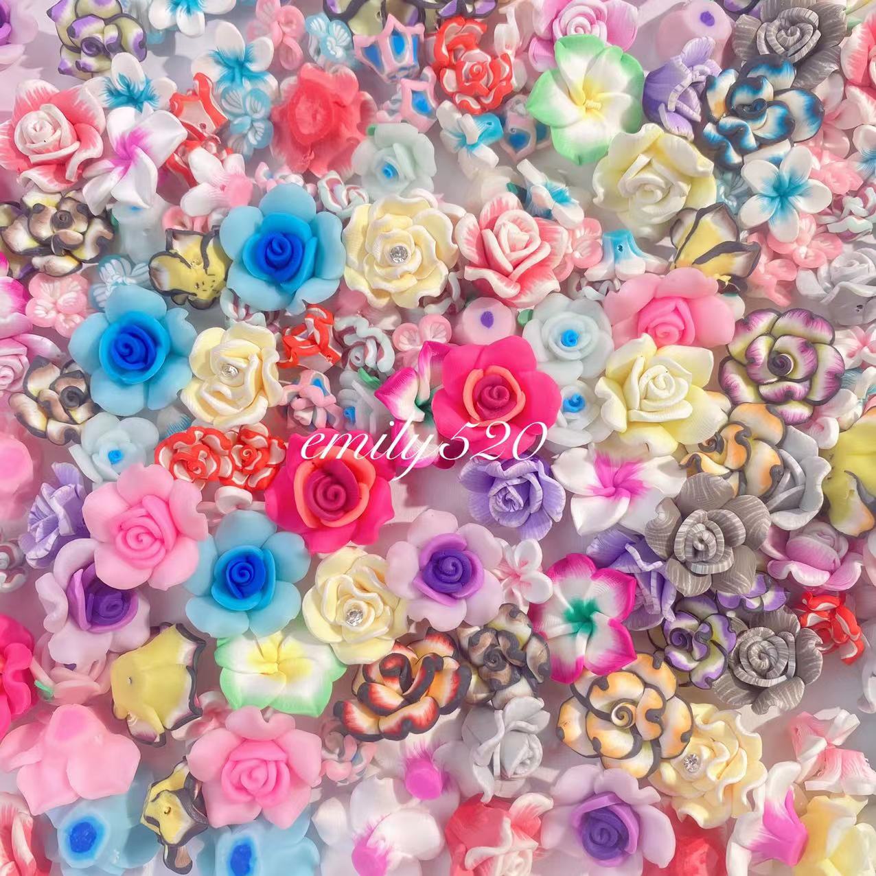 【U001】❤️‍🔥Restock❤️‍🔥3D Flower For Pens/Keychain/DIY