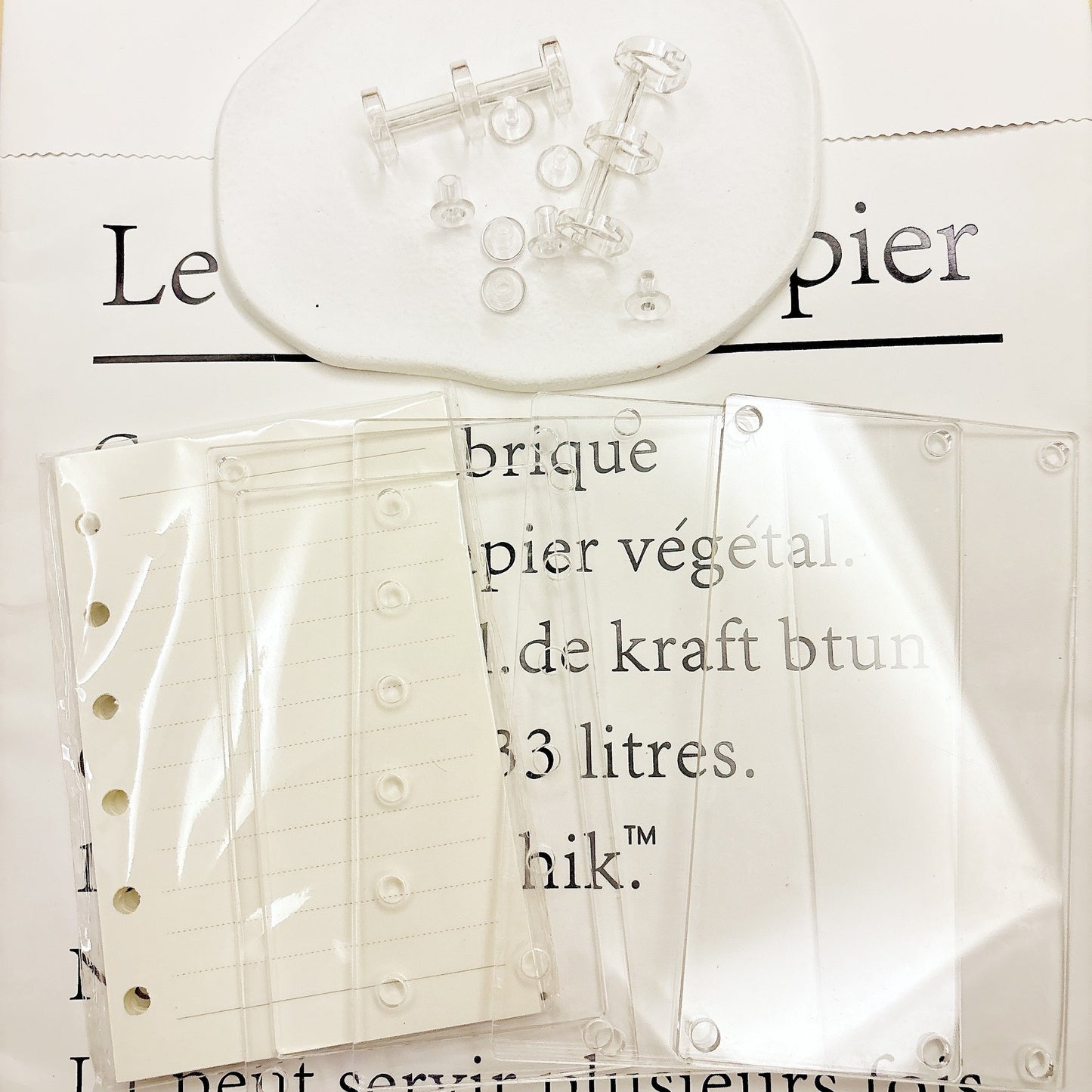 【HHH】Gradient  💎Shaker💎 Acrylic  Notebook A5/A7( with Paper)