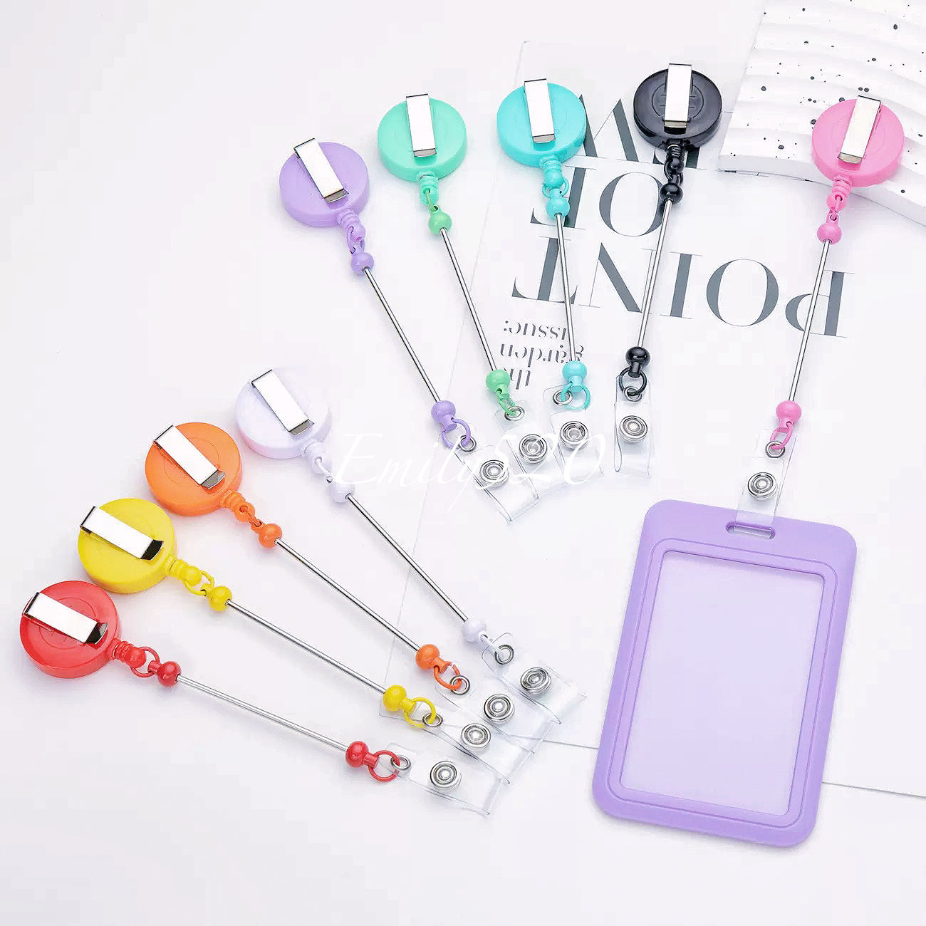 【C278】🔥6.14-Updated❇️Metal Badge Reel For DIY