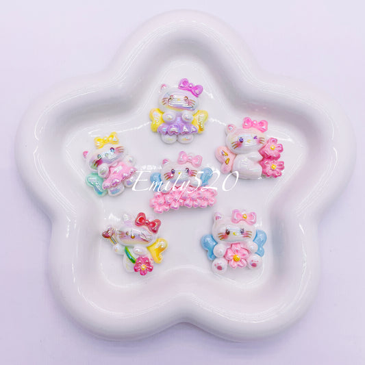 【C346】🎀 HK UV Resine Charms Beads 25*24 MM