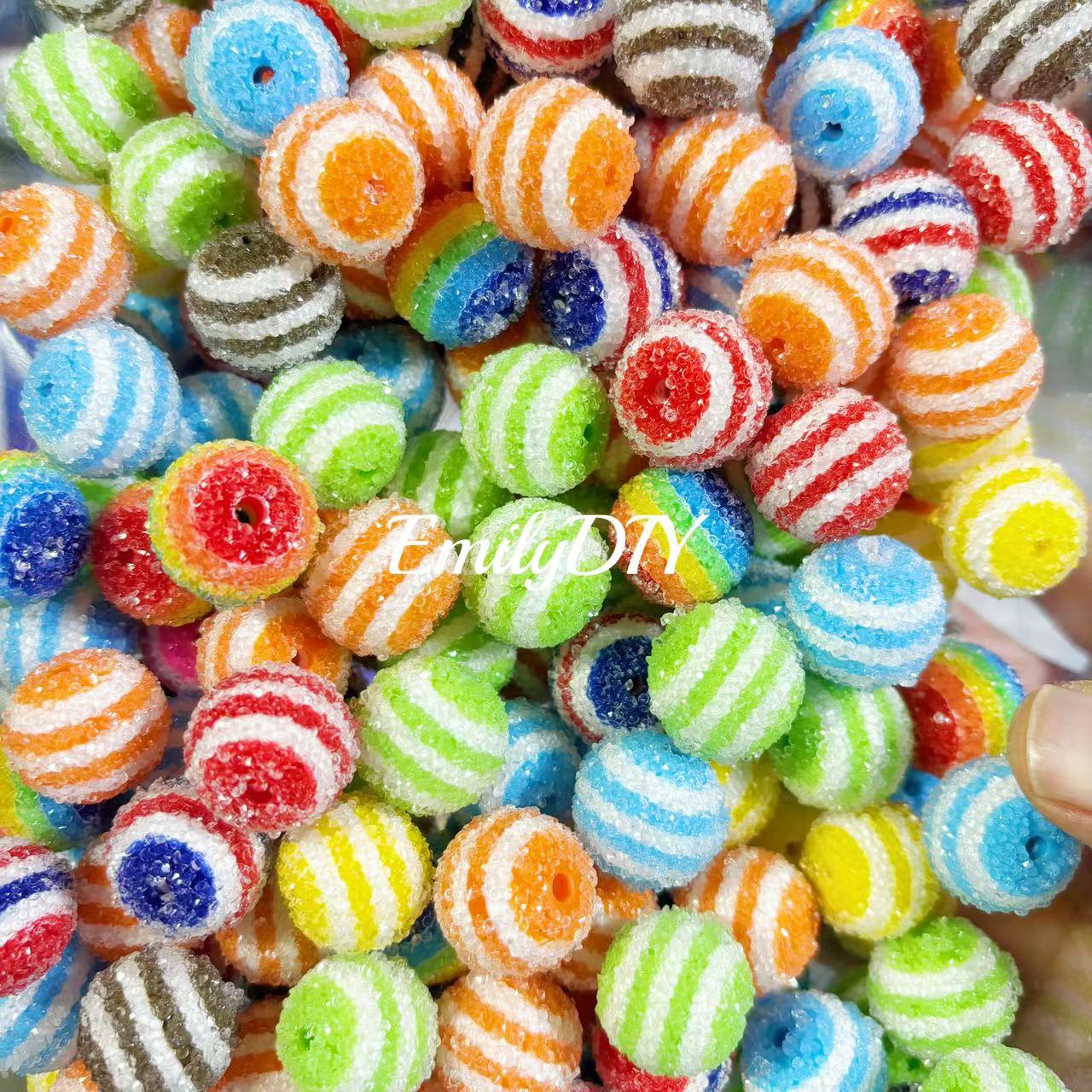 【C370】💗Rainbow Sugar Beads 20 MM