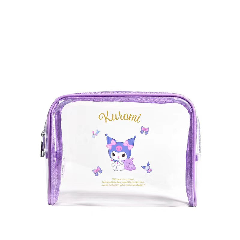 【A418】 👝 Sanrio Transparent Make Up Storage Bag