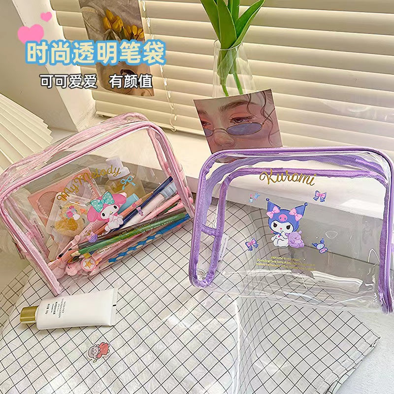 【A418】 👝 Sanrio Transparent Make Up Storage Bag