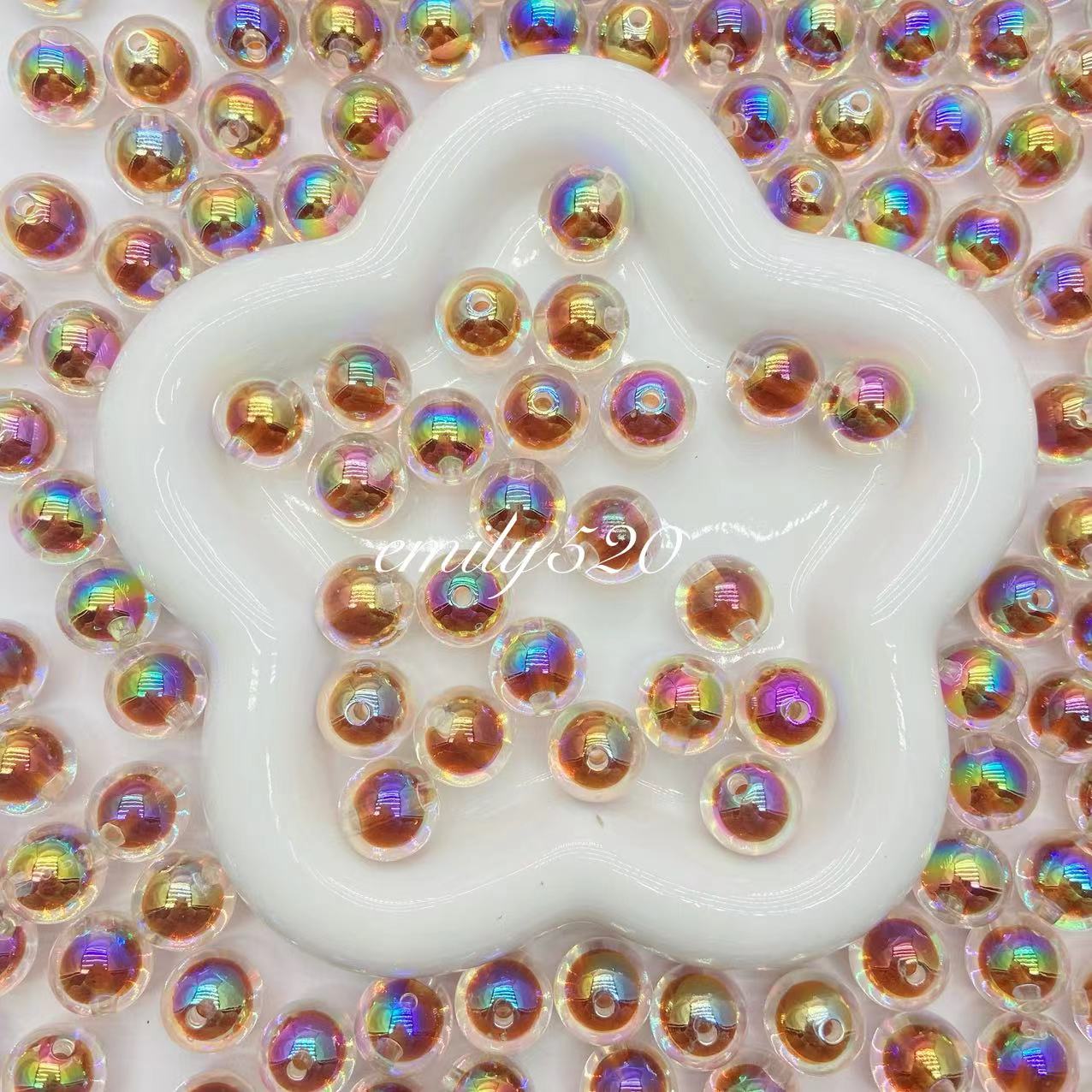 【U006】⭕Acrylic UV Beads 16MM Colors Mix