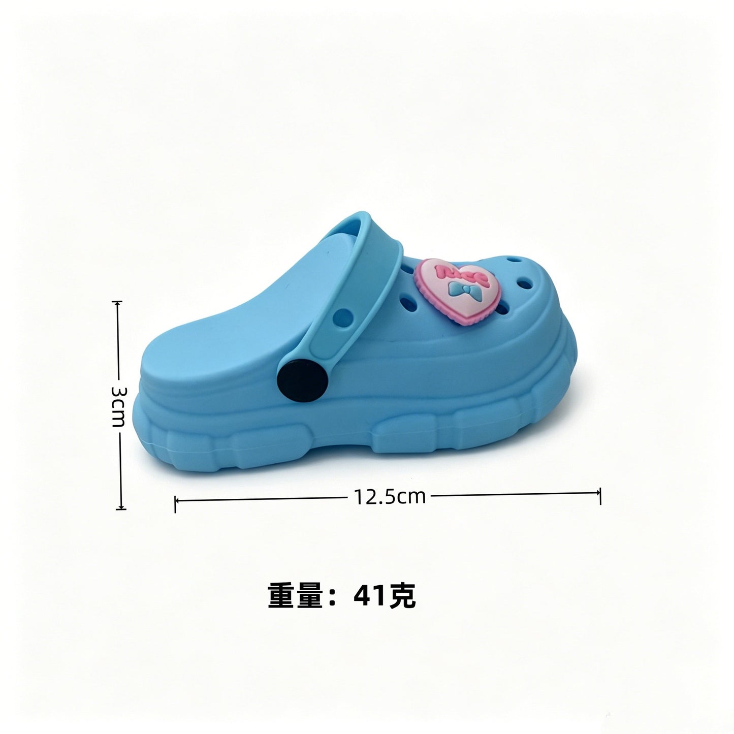 New hole cute little slippers silicone keychain children's change bag student schoolbag pendant storage bag