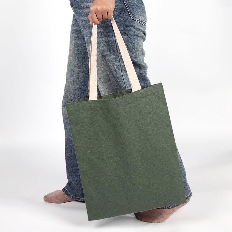 Color blocked canvas bag made of pure cotton for DIY