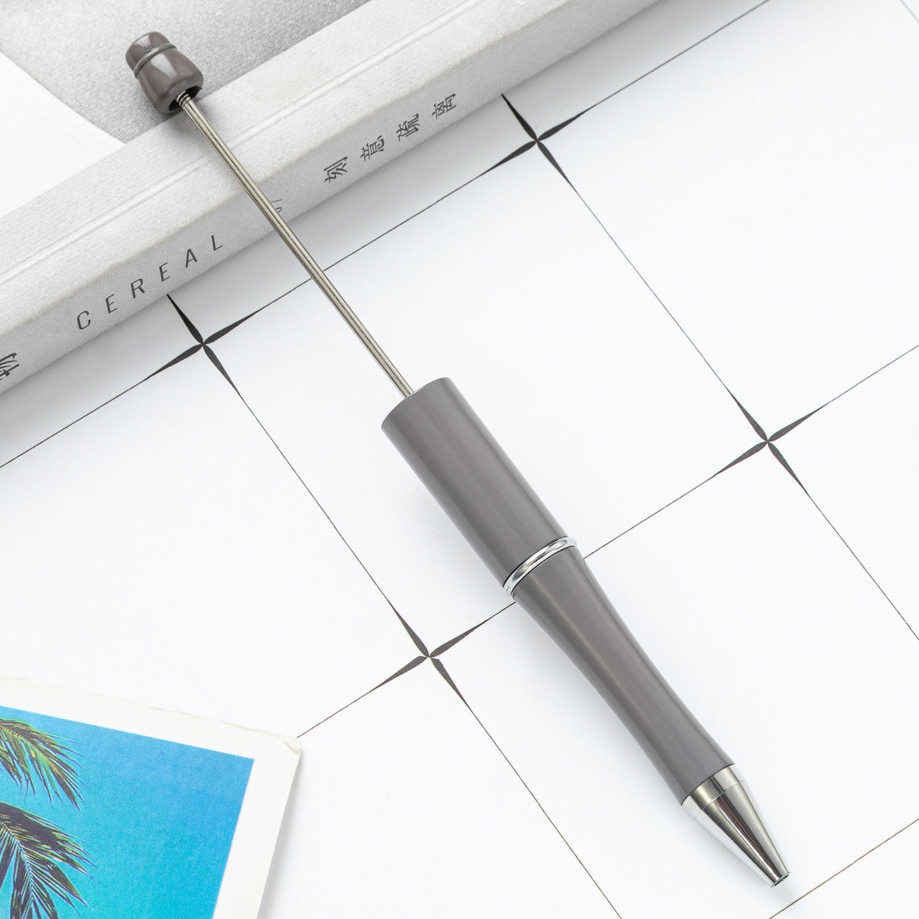 Ball pen, creative DIY plastic plastic beaded ballpoint pen
