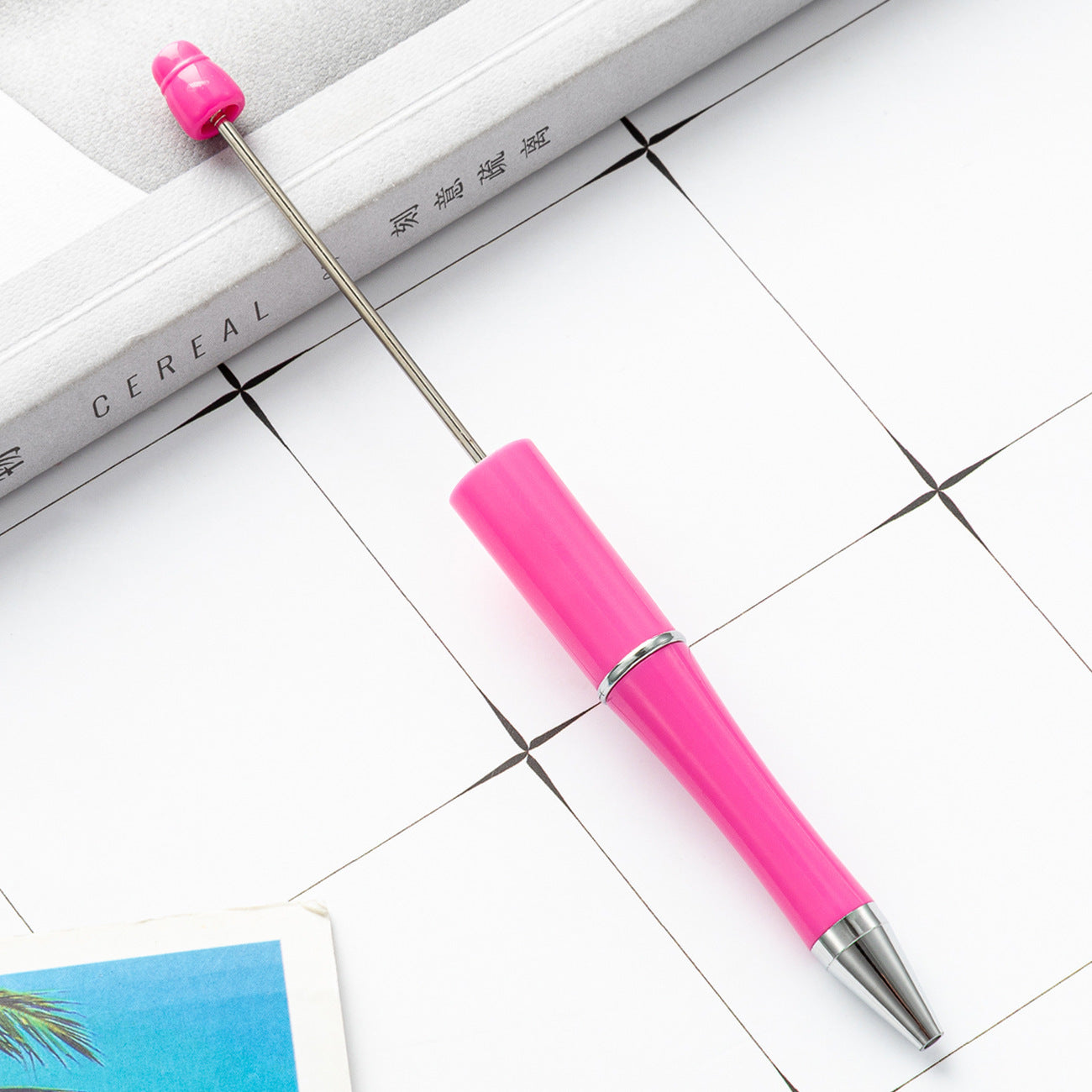 Ball pen, creative DIY plastic plastic beaded ballpoint pen