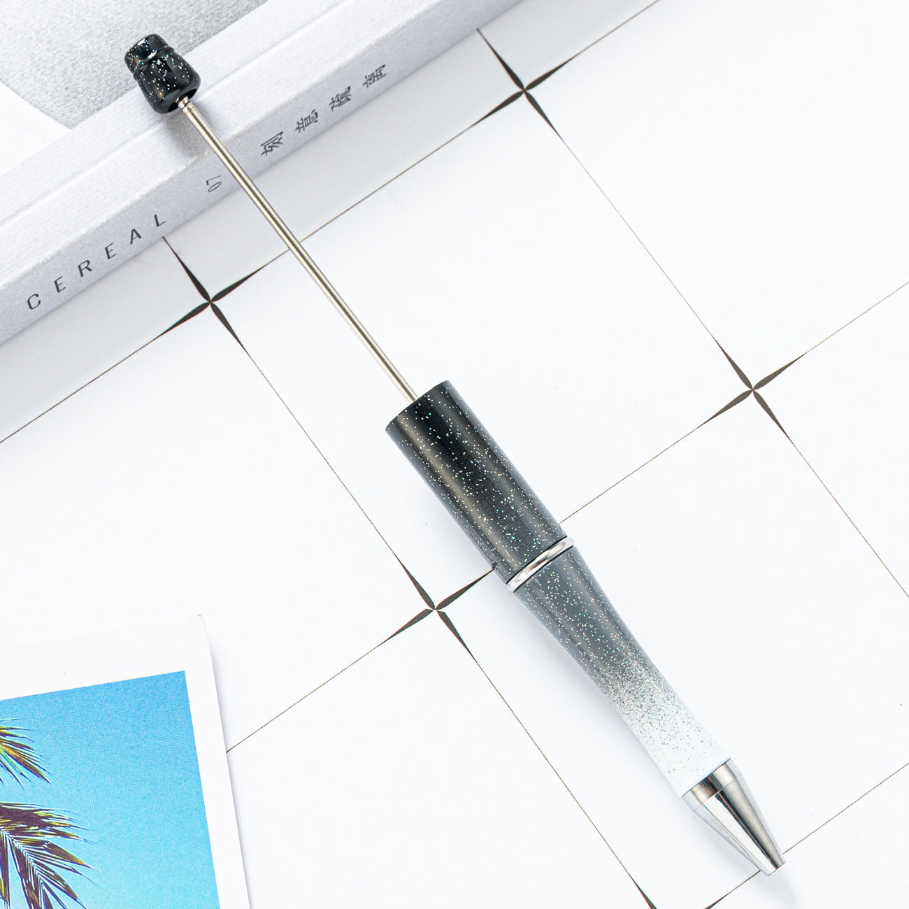 Ball pen, creative DIY plastic plastic beaded ballpoint pen