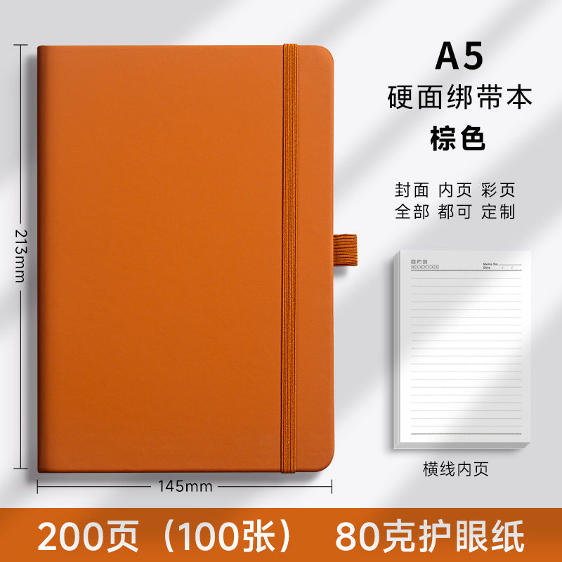 A5 strap notebook