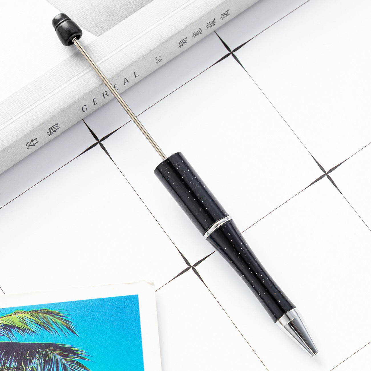 Ball pen, creative DIY plastic plastic beaded ballpoint pen