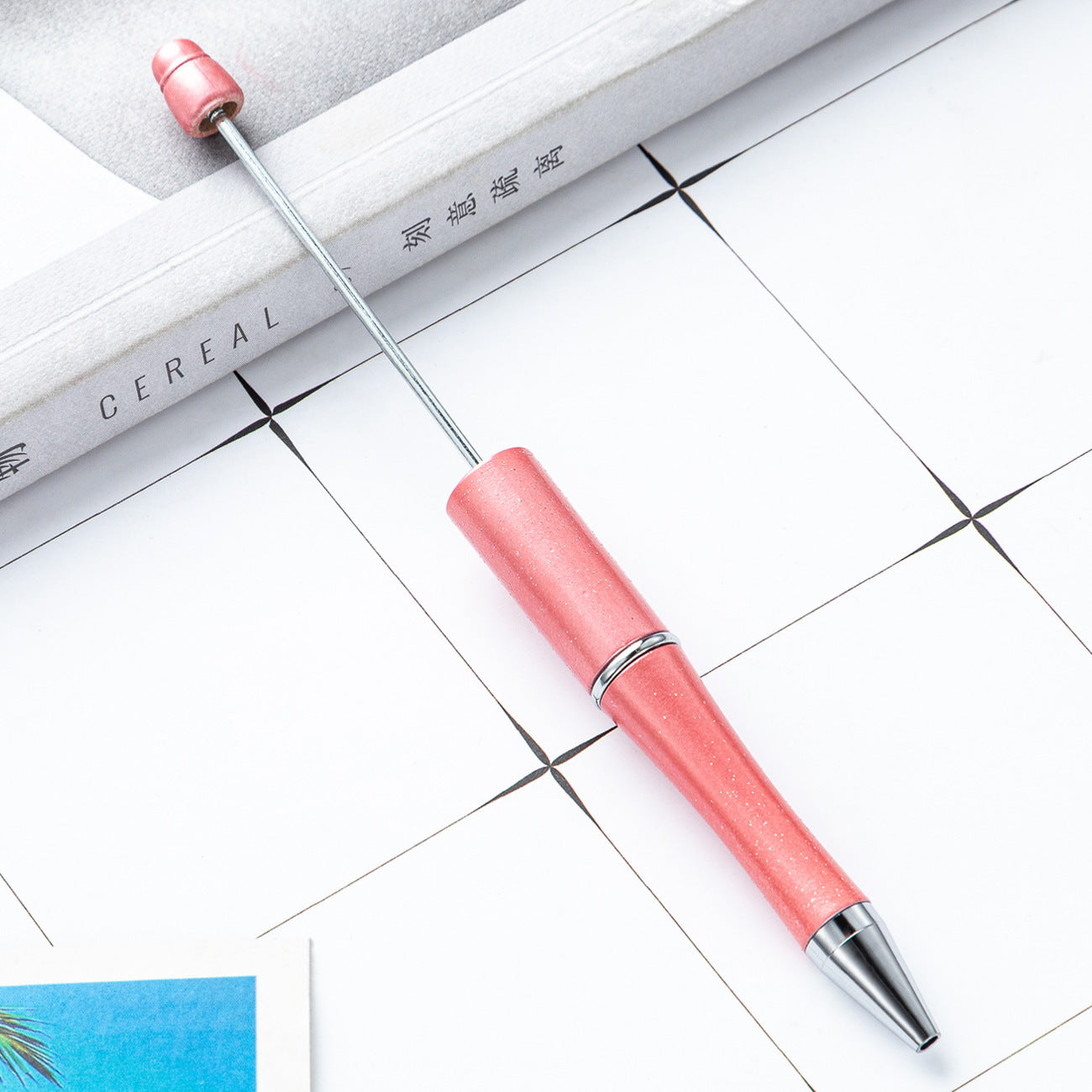 Ball pen, creative DIY plastic plastic beaded ballpoint pen
