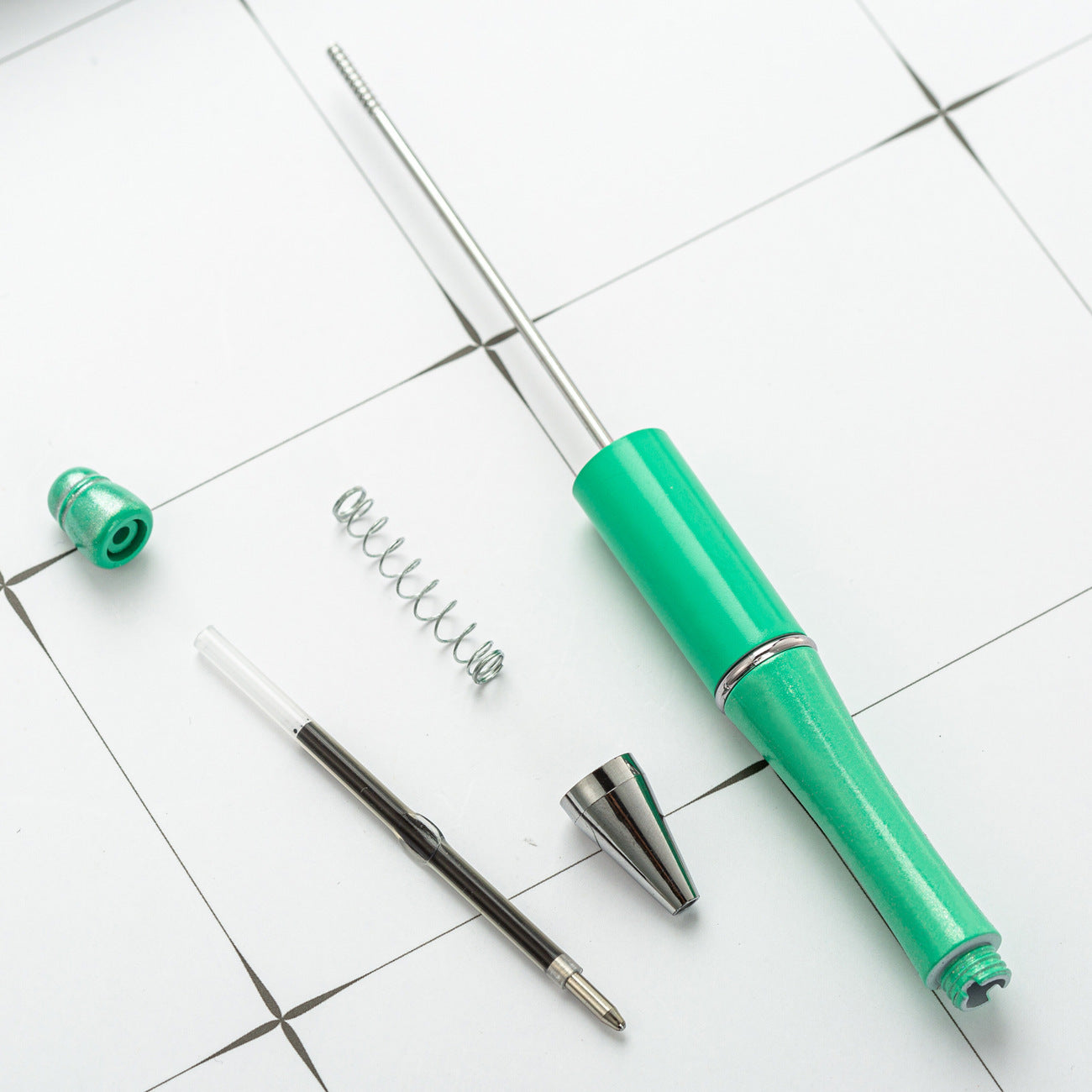 Ball pen, creative DIY plastic plastic beaded ballpoint pen