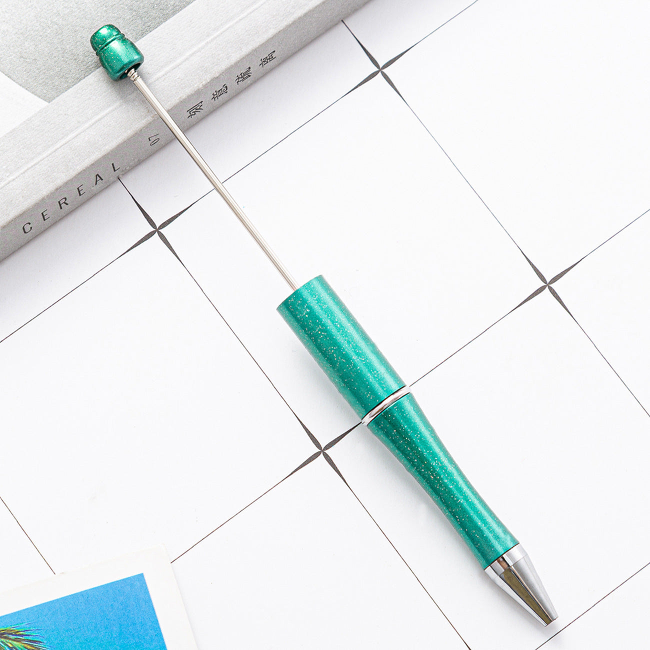 Ball pen, creative DIY plastic plastic beaded ballpoint pen