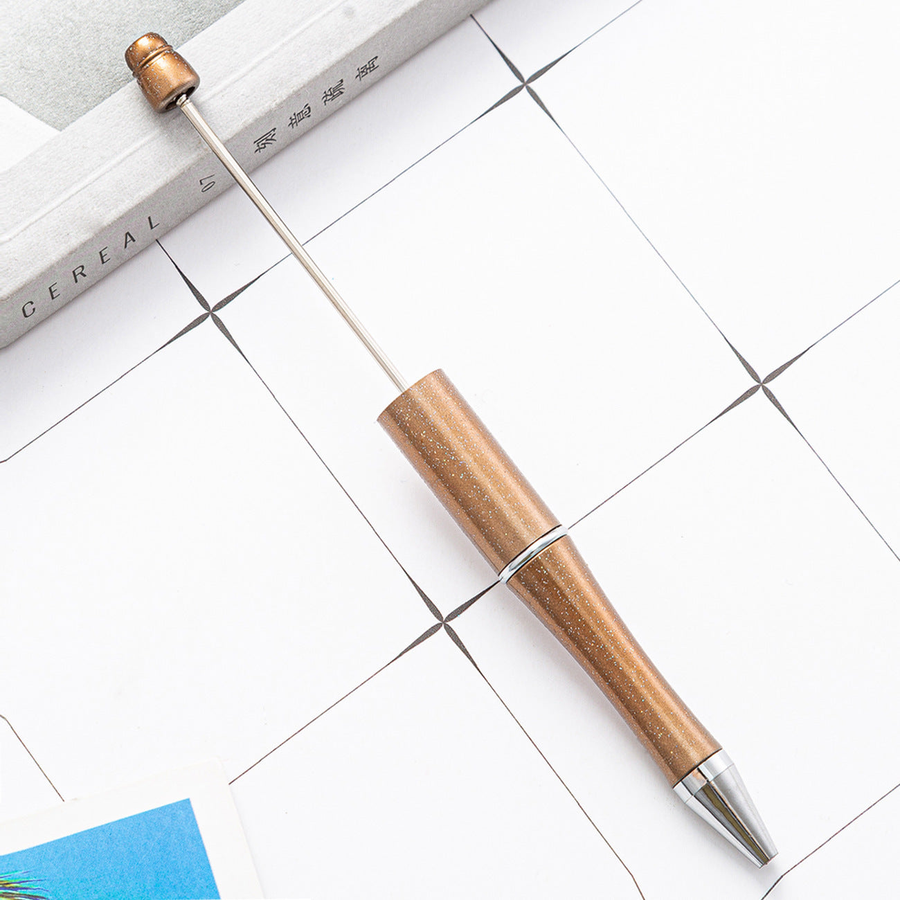 Ball pen, creative DIY plastic plastic beaded ballpoint pen