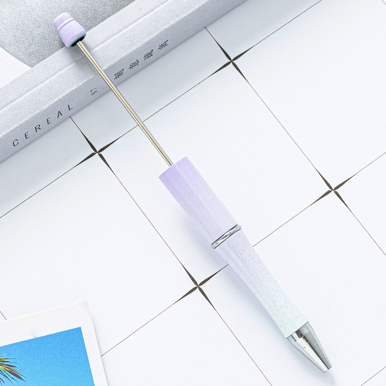 Ball pen, creative DIY plastic plastic beaded ballpoint pen