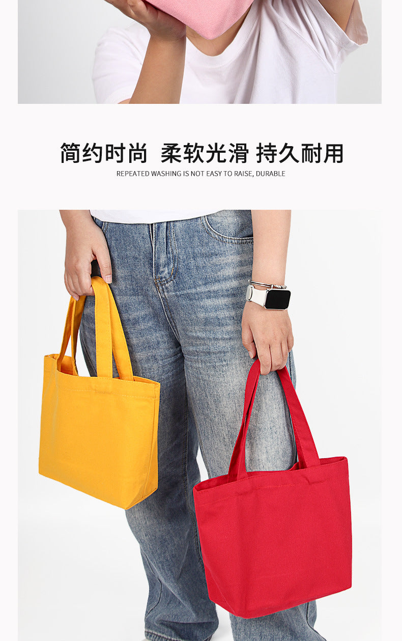 Colorful blank canvas bag for DIY