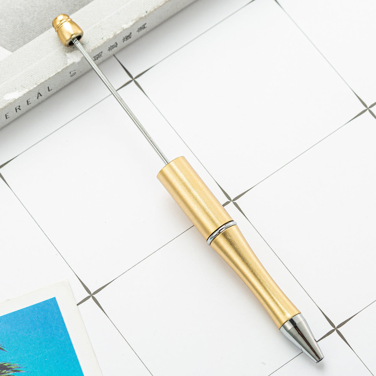 Ball pen, creative DIY plastic plastic beaded ballpoint pen