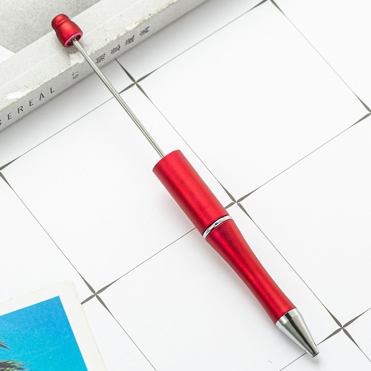 Ball pen, creative DIY plastic plastic beaded ballpoint pen