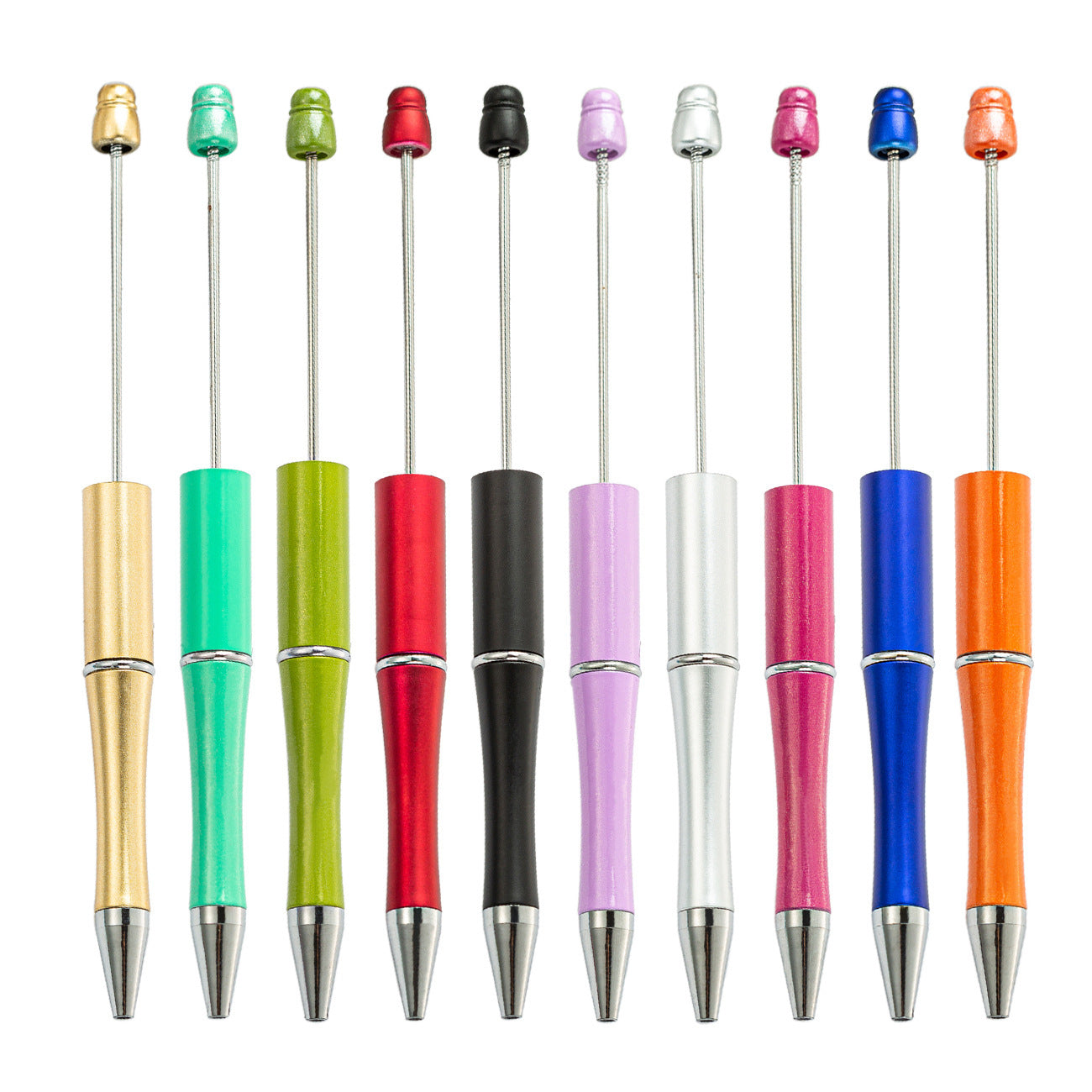 DIY bead pen factory direct sales student creative DIY handmade bead pen multi-color plastic ballpoint pen spot wholesale
