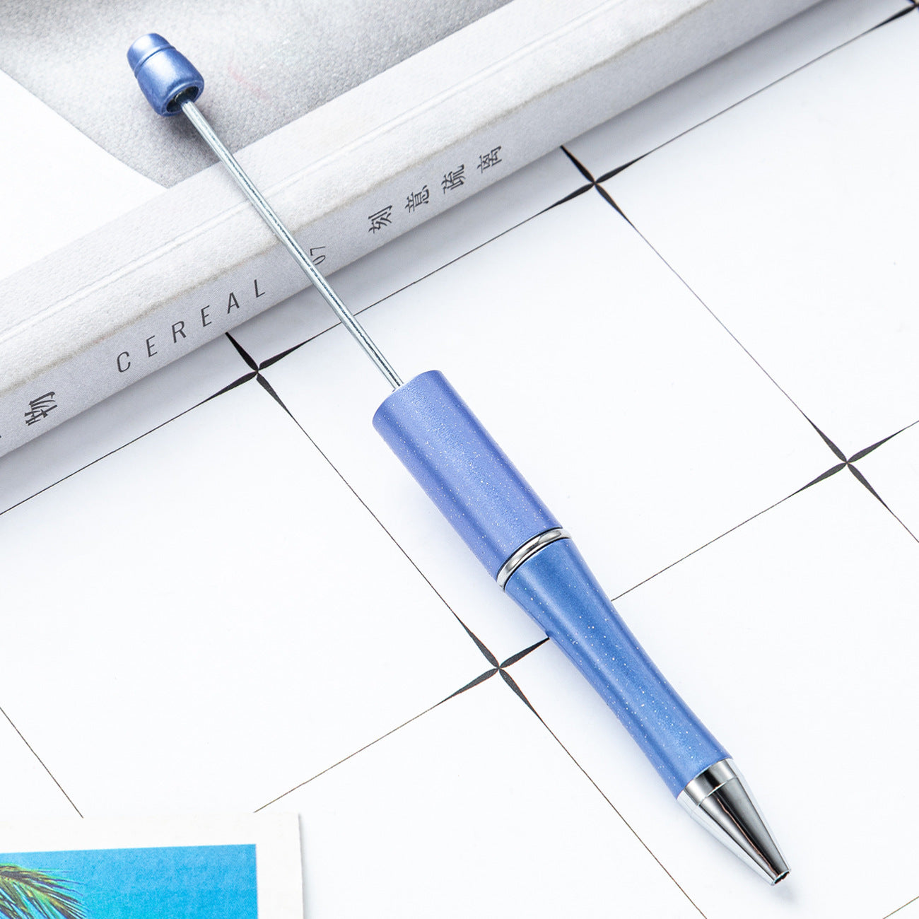 Ball pen, creative DIY plastic plastic beaded ballpoint pen