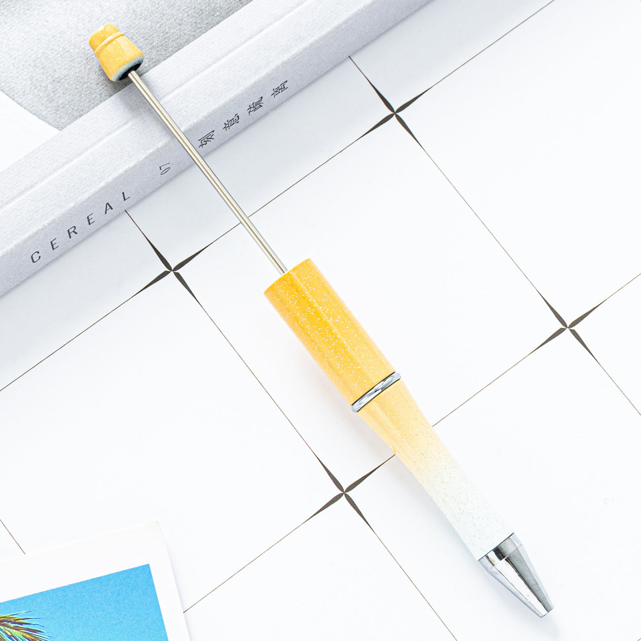 Ball pen, creative DIY plastic plastic beaded ballpoint pen