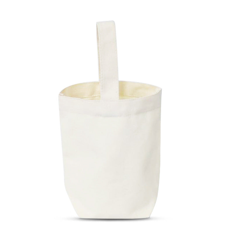 Bucket shaped canvas bag made of pure cotton for DIY