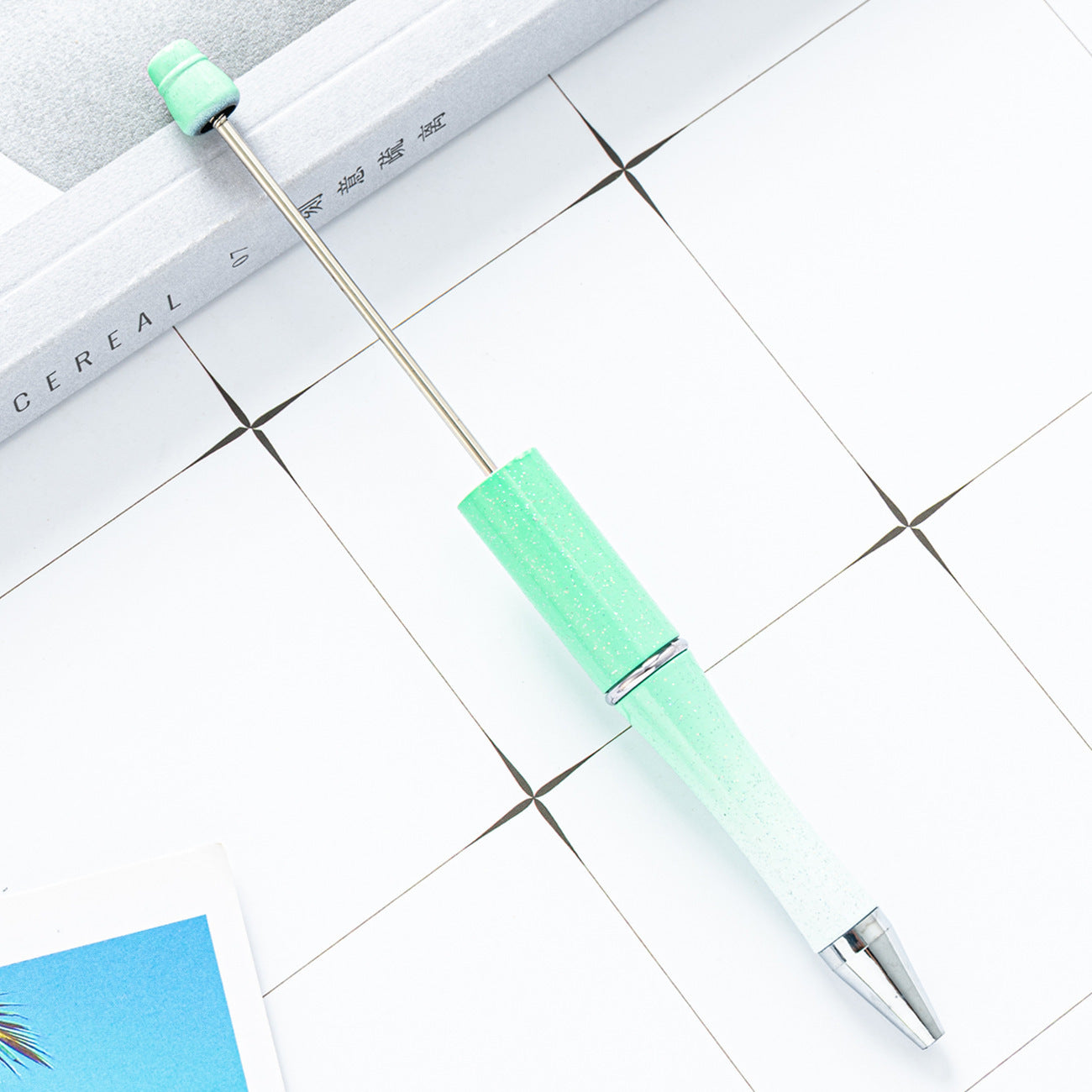 Ball pen, creative DIY plastic plastic beaded ballpoint pen