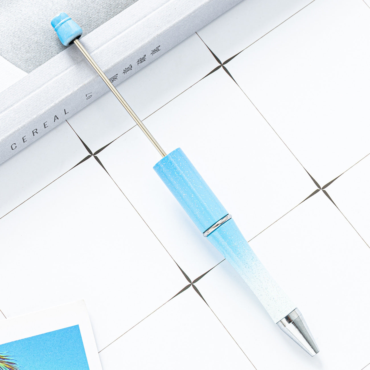 Ball pen, creative DIY plastic plastic beaded ballpoint pen