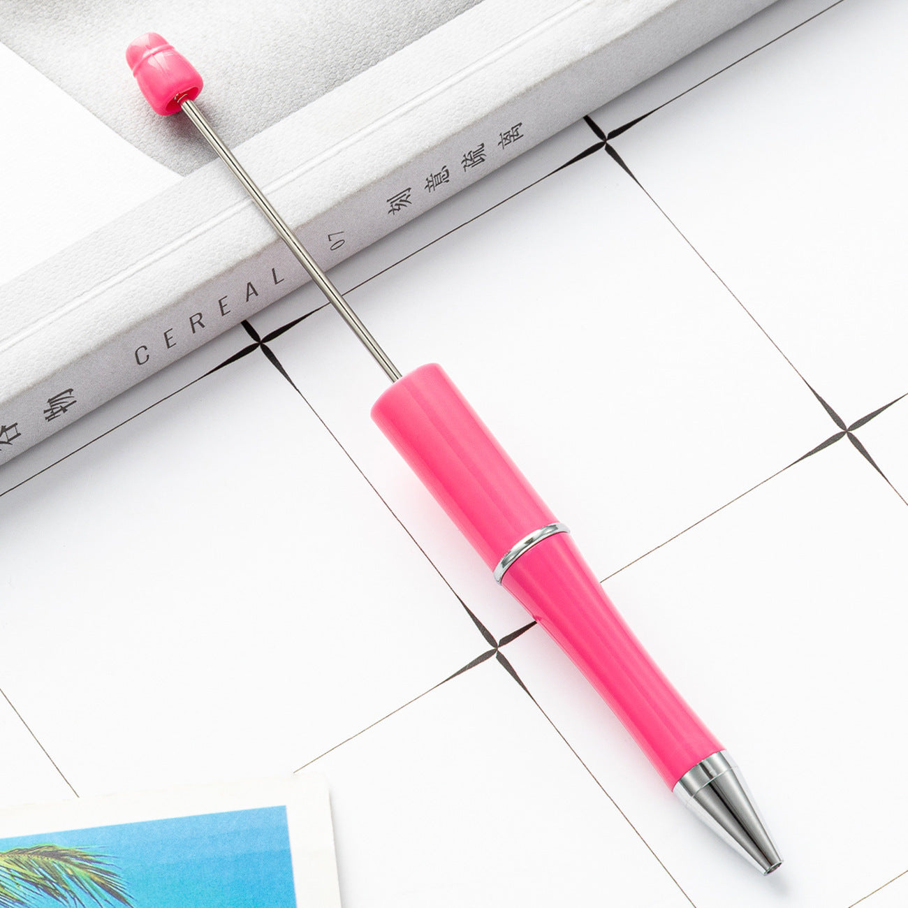 Ball pen, creative DIY plastic plastic beaded ballpoint pen