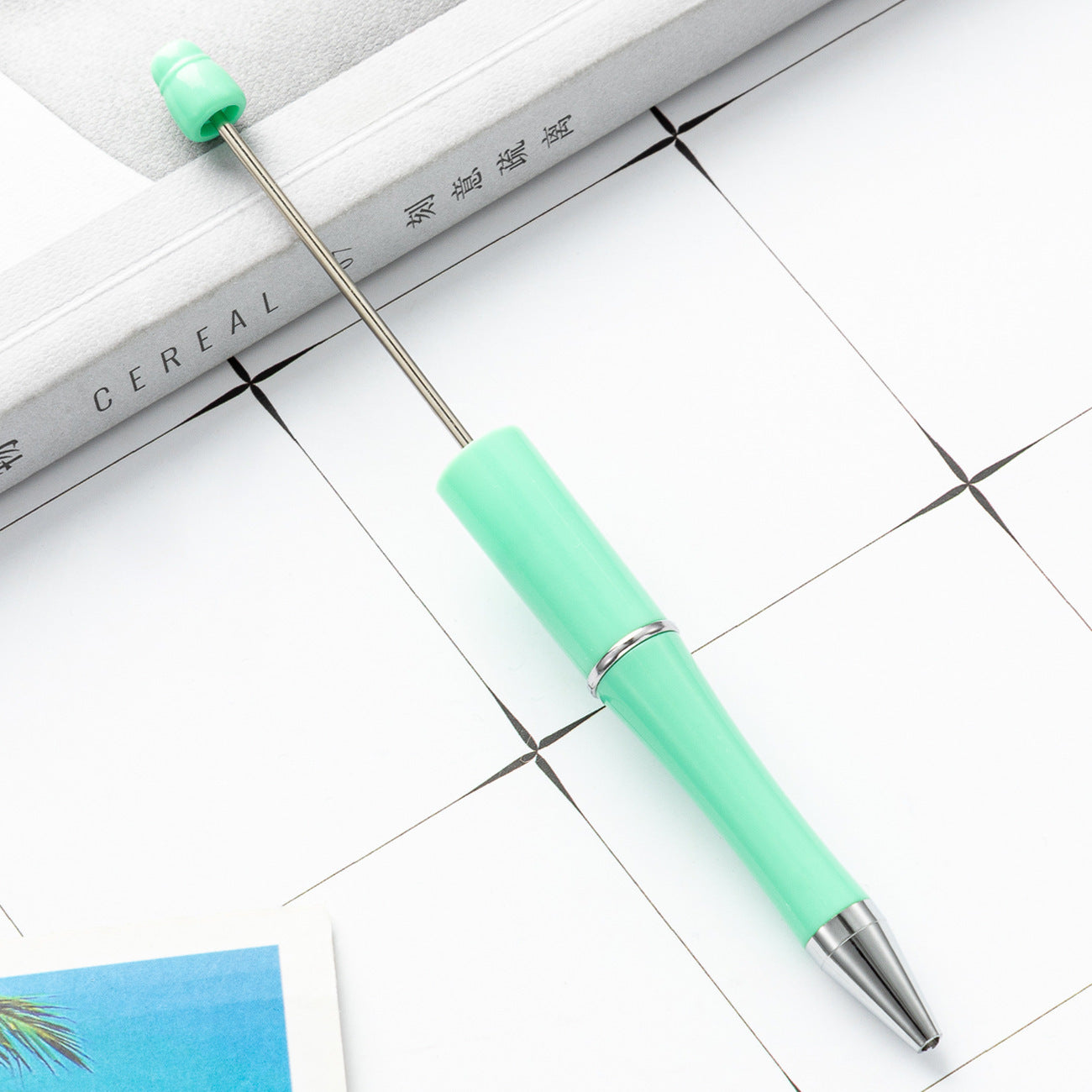 Ball pen, creative DIY plastic plastic beaded ballpoint pen