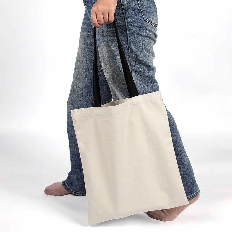 Color blocked canvas bag made of pure cotton for DIY