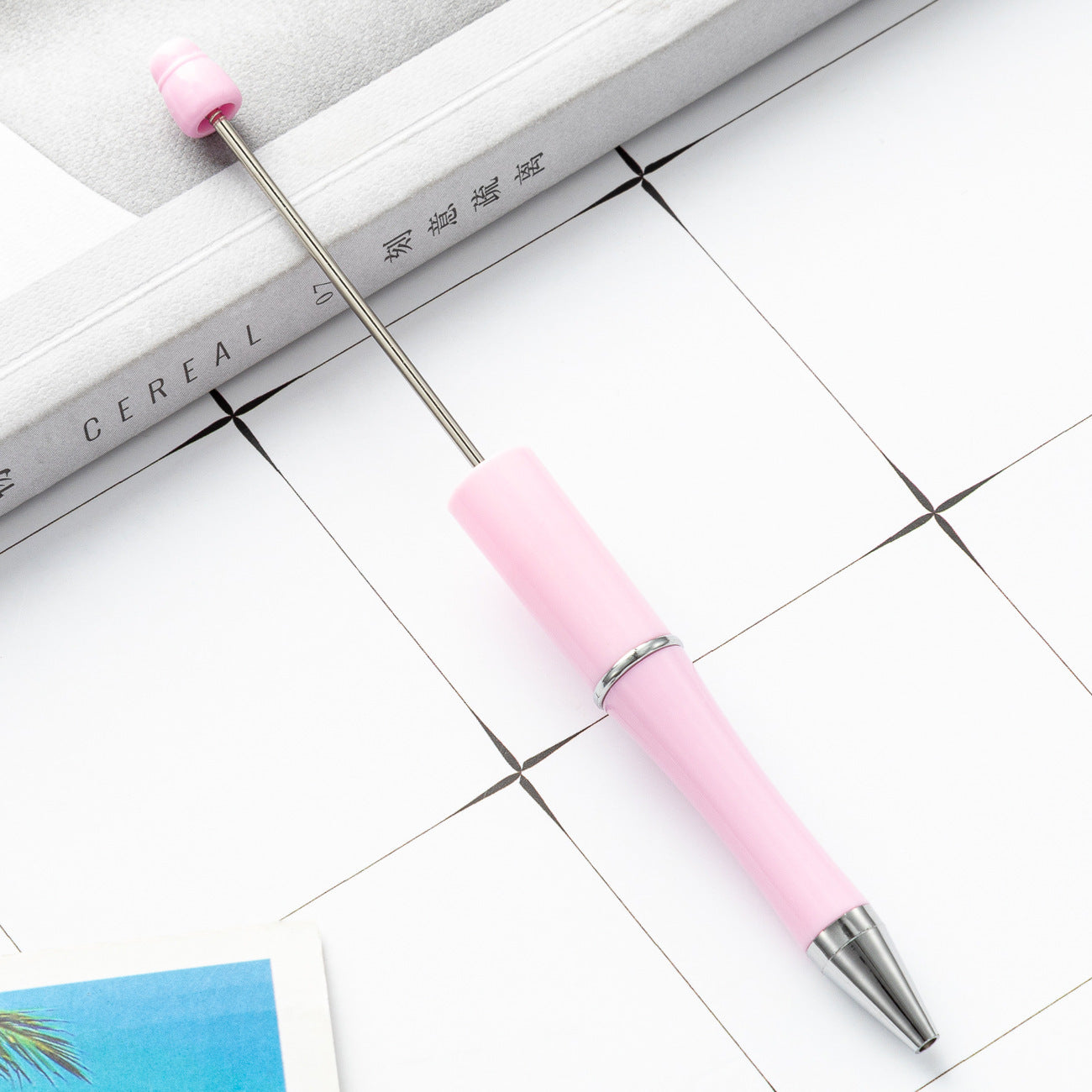 Ball pen, creative DIY plastic plastic beaded ballpoint pen
