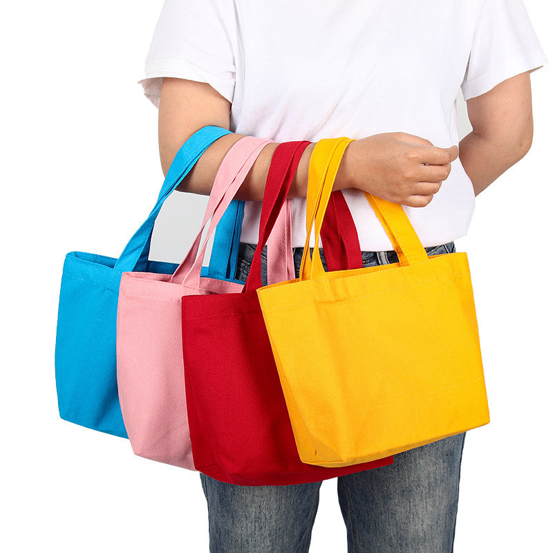 Colorful blank canvas bag for DIY