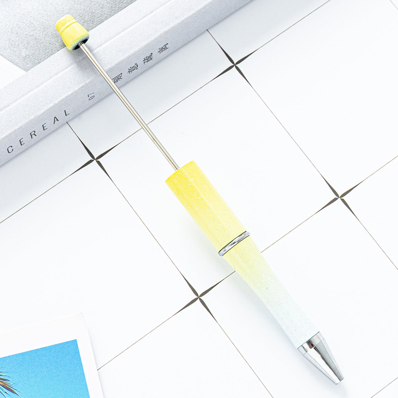 Ball pen, creative DIY plastic plastic beaded ballpoint pen