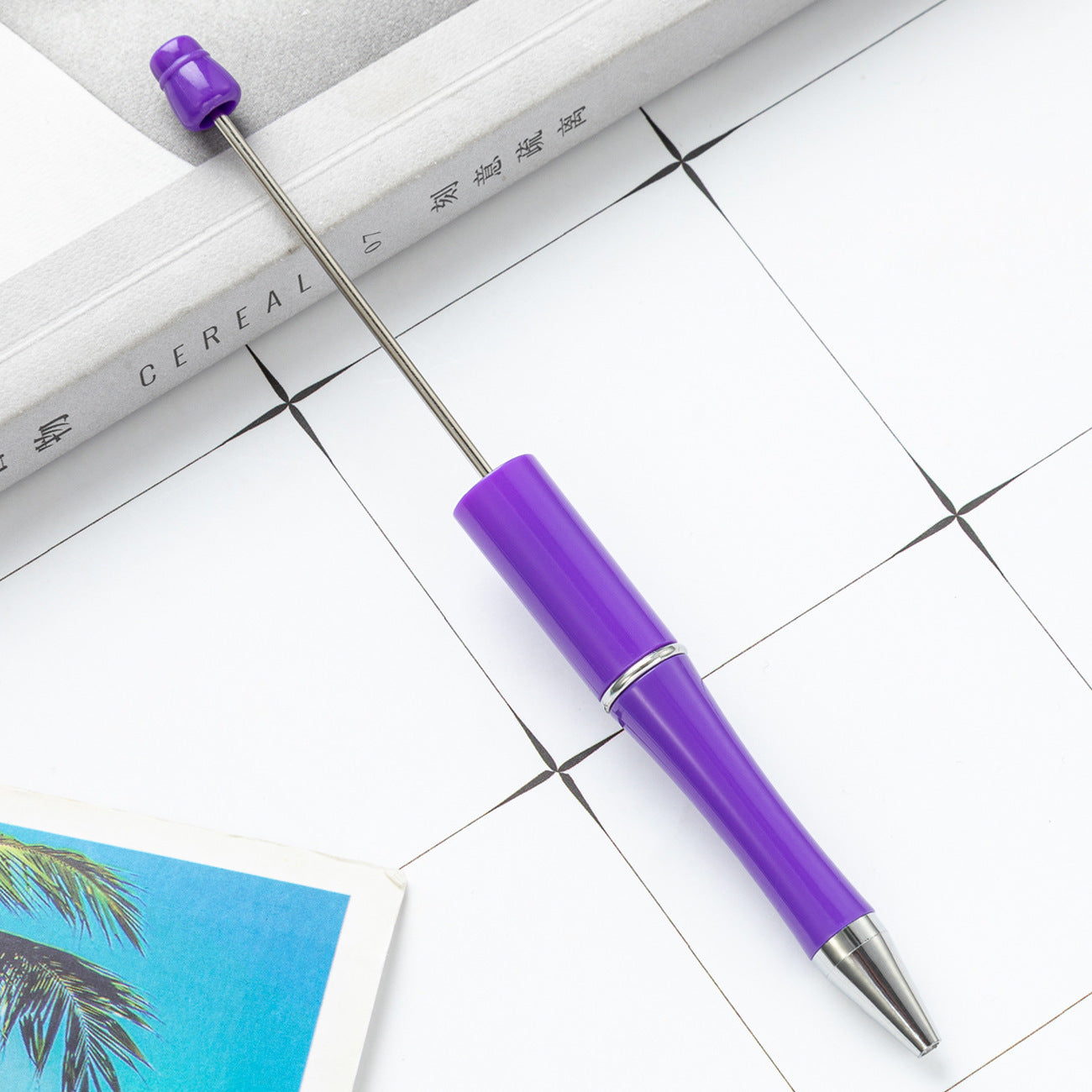 Ball pen, creative DIY plastic plastic beaded ballpoint pen