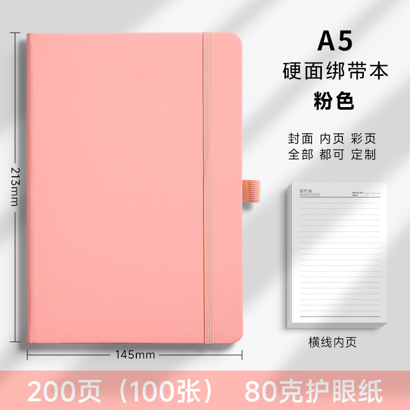 A5 strap notebook