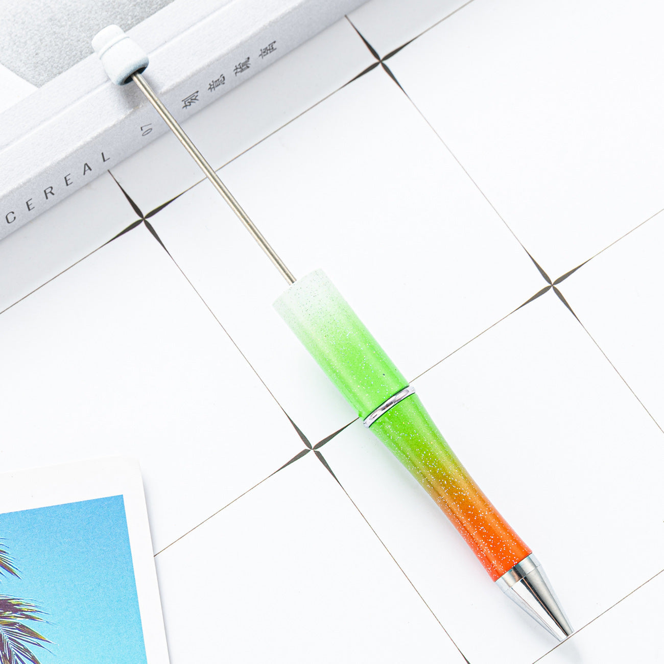 Ball pen, creative DIY plastic plastic beaded ballpoint pen