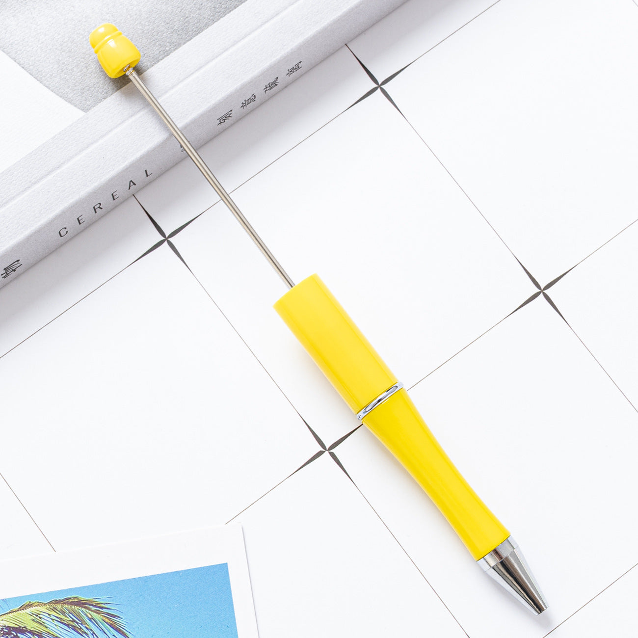 Ball pen, creative DIY plastic plastic beaded ballpoint pen