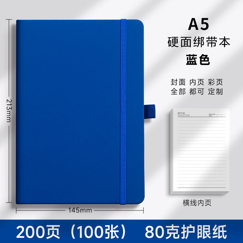 A5 strap notebook