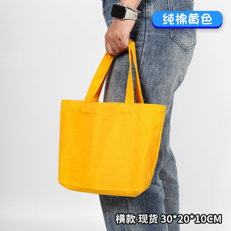 Colorful blank canvas bag for DIY