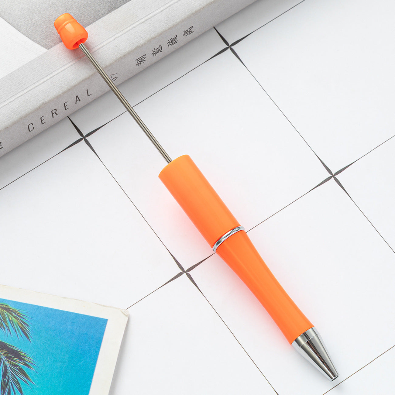 Ball pen, creative DIY plastic plastic beaded ballpoint pen