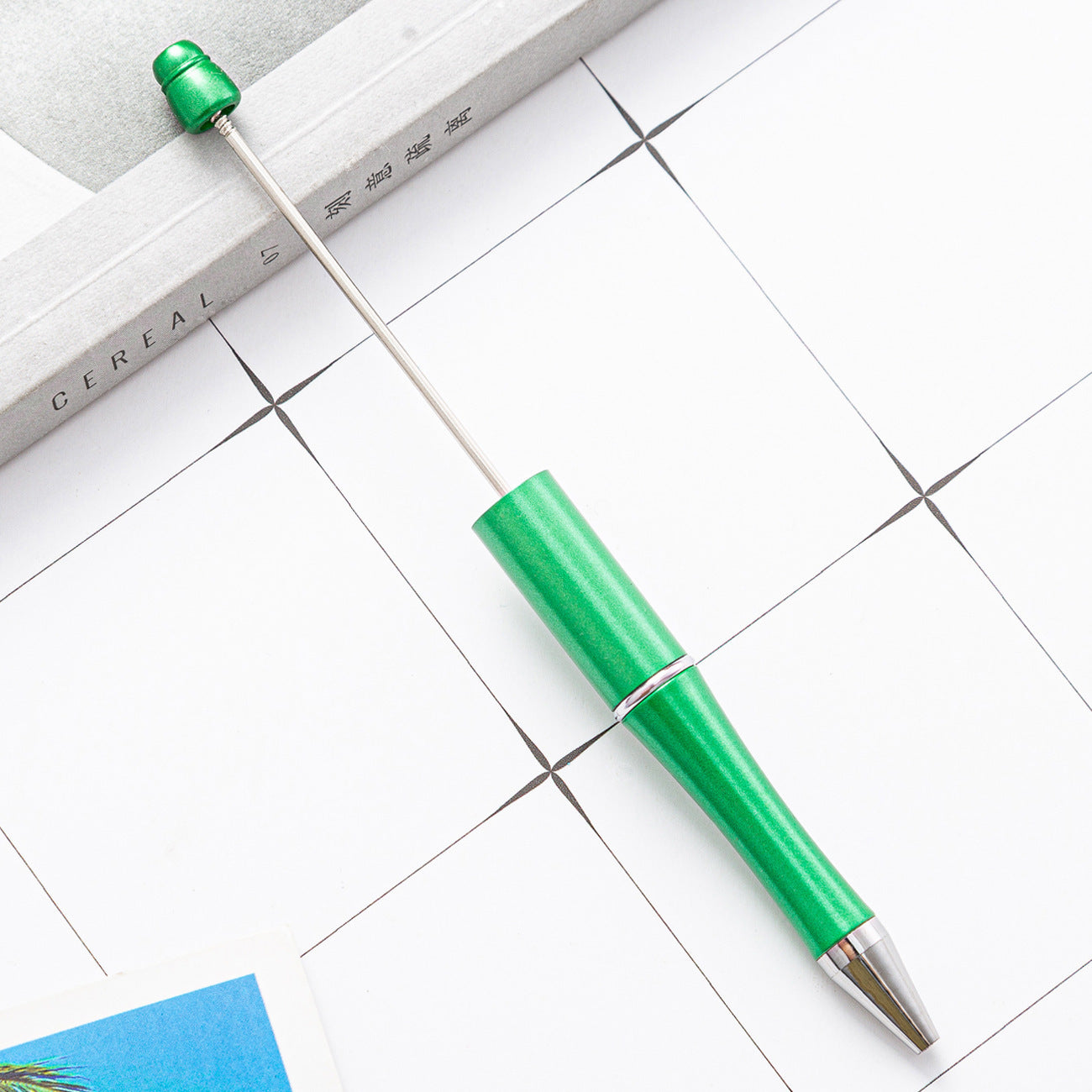 Ball pen, creative DIY plastic plastic beaded ballpoint pen