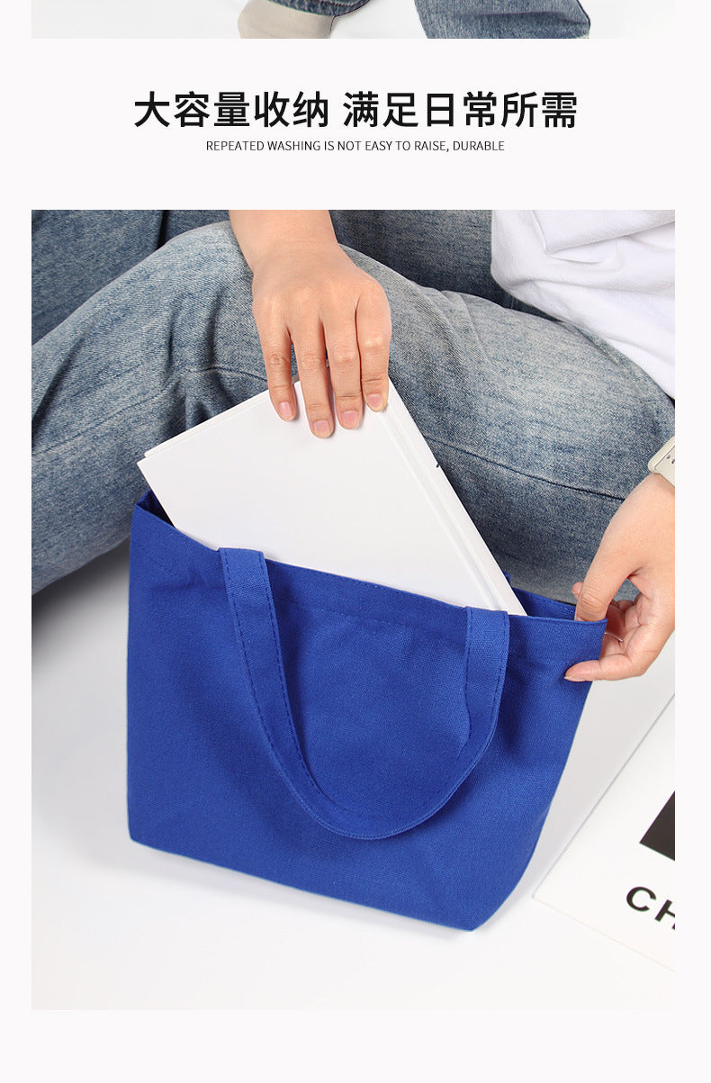 Colorful blank canvas bag for DIY
